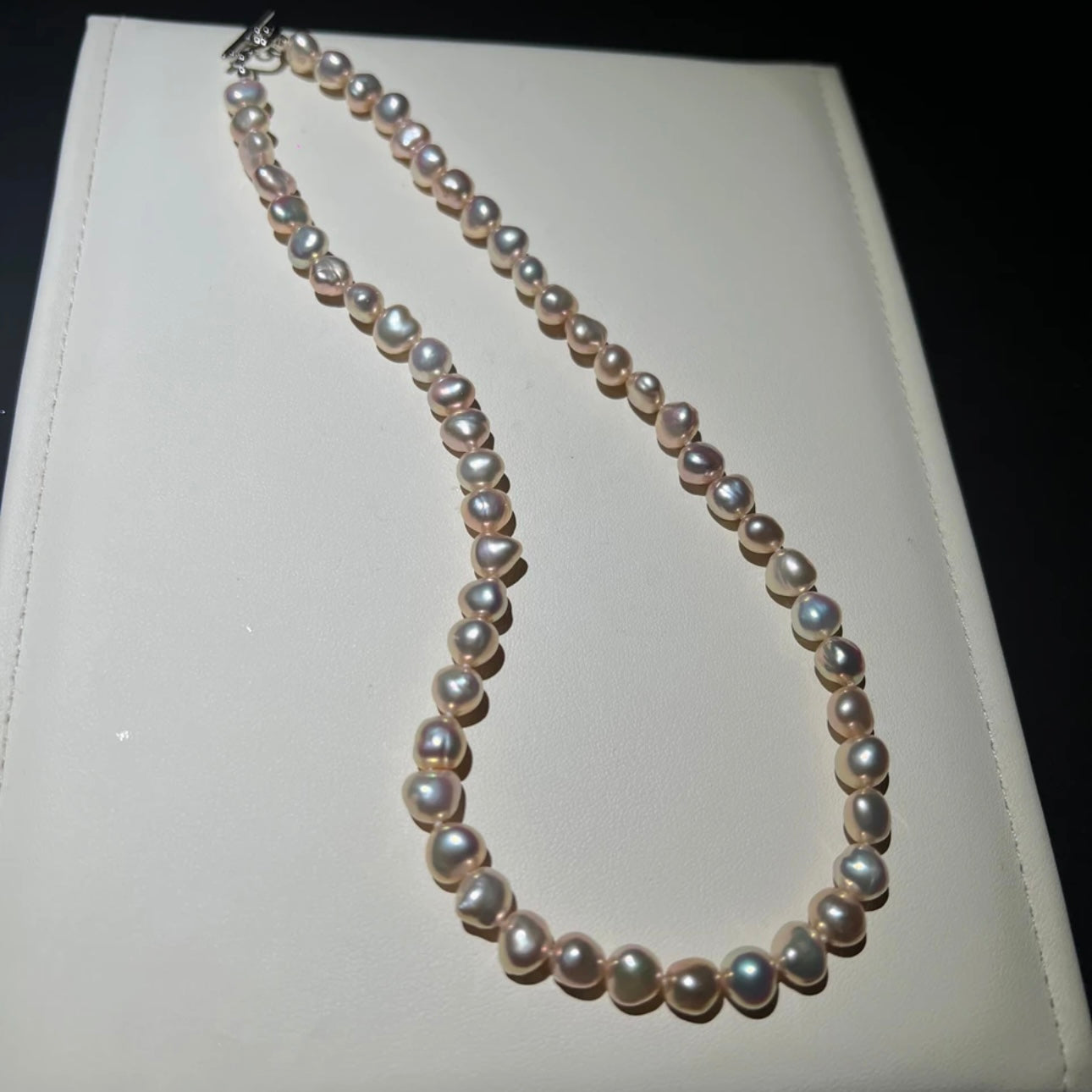 Candy-Colored Non-Nucleated Cultured Freshwater Pearl Necklace