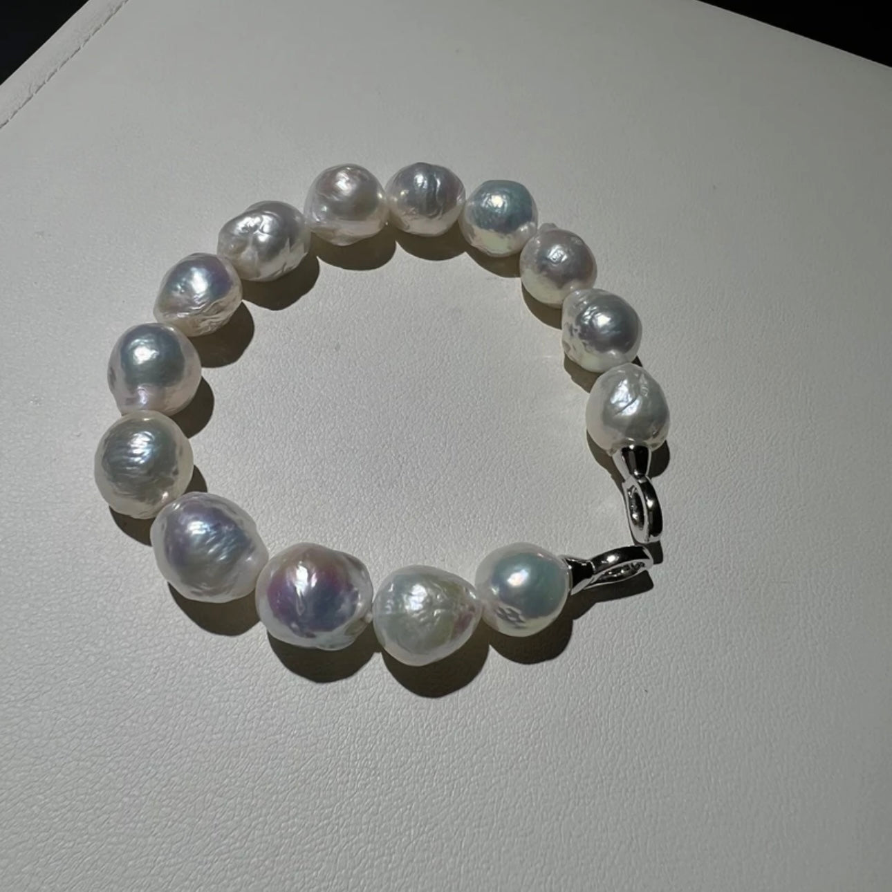 9-11mm Candy-Colored Wrinkled Baroque Pearls | Natural Freshwater Pearl Bracelet