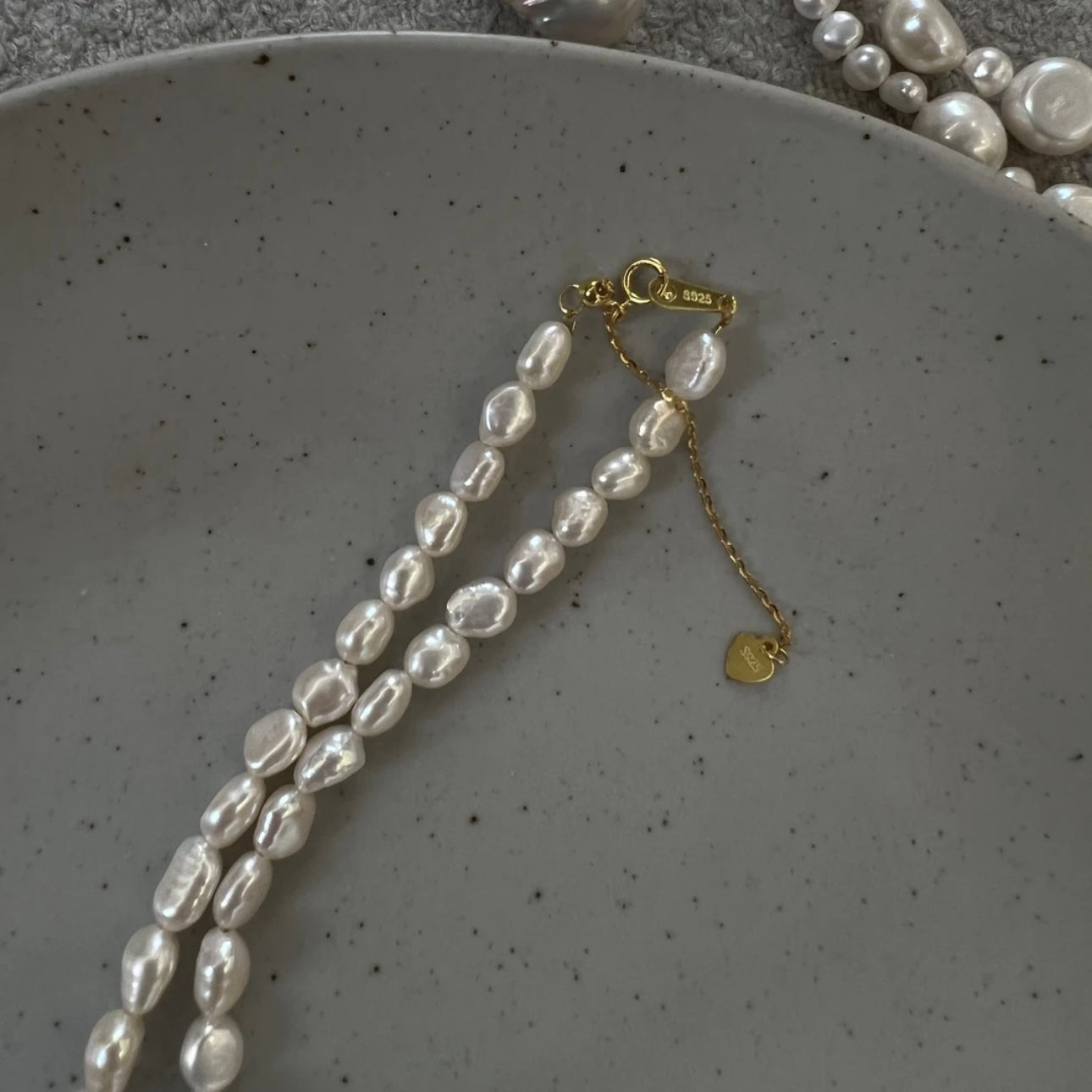 Natural Freshwater Pearl Necklace | Irregular 5mm Pearls with S925 Silver Clasp for Elegant Style