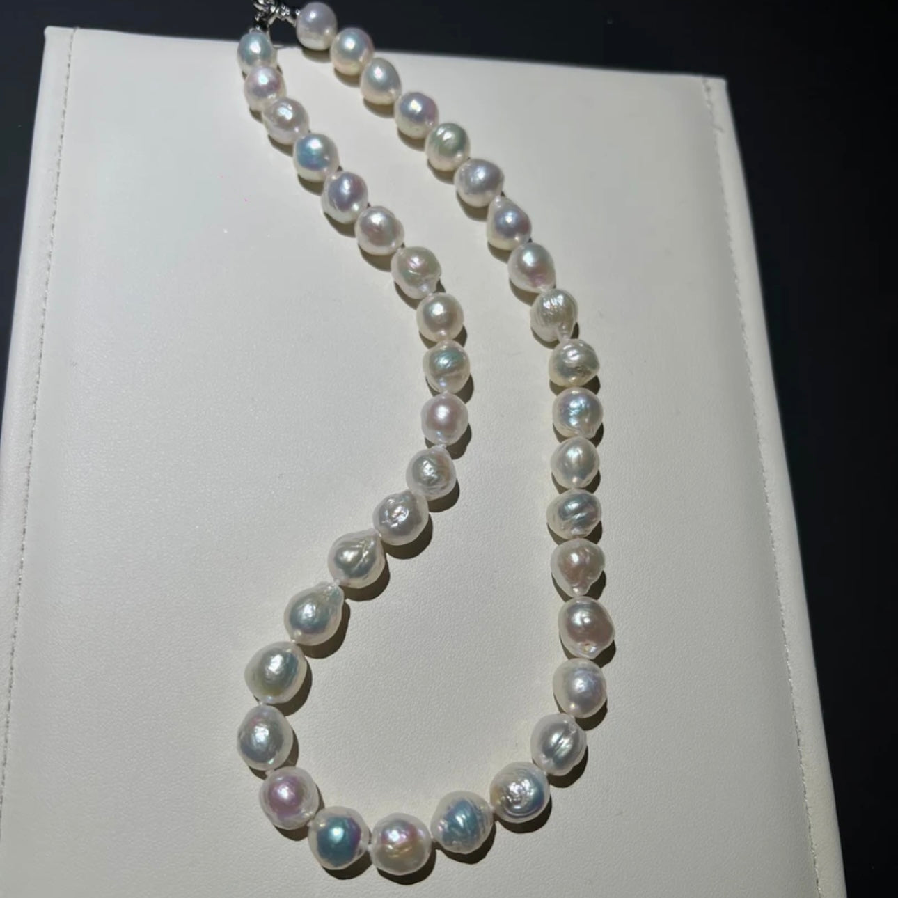 9-11mm Candy-Colored Wrinkled Baroque Pearls | Natural Freshwater Pearls Necklace