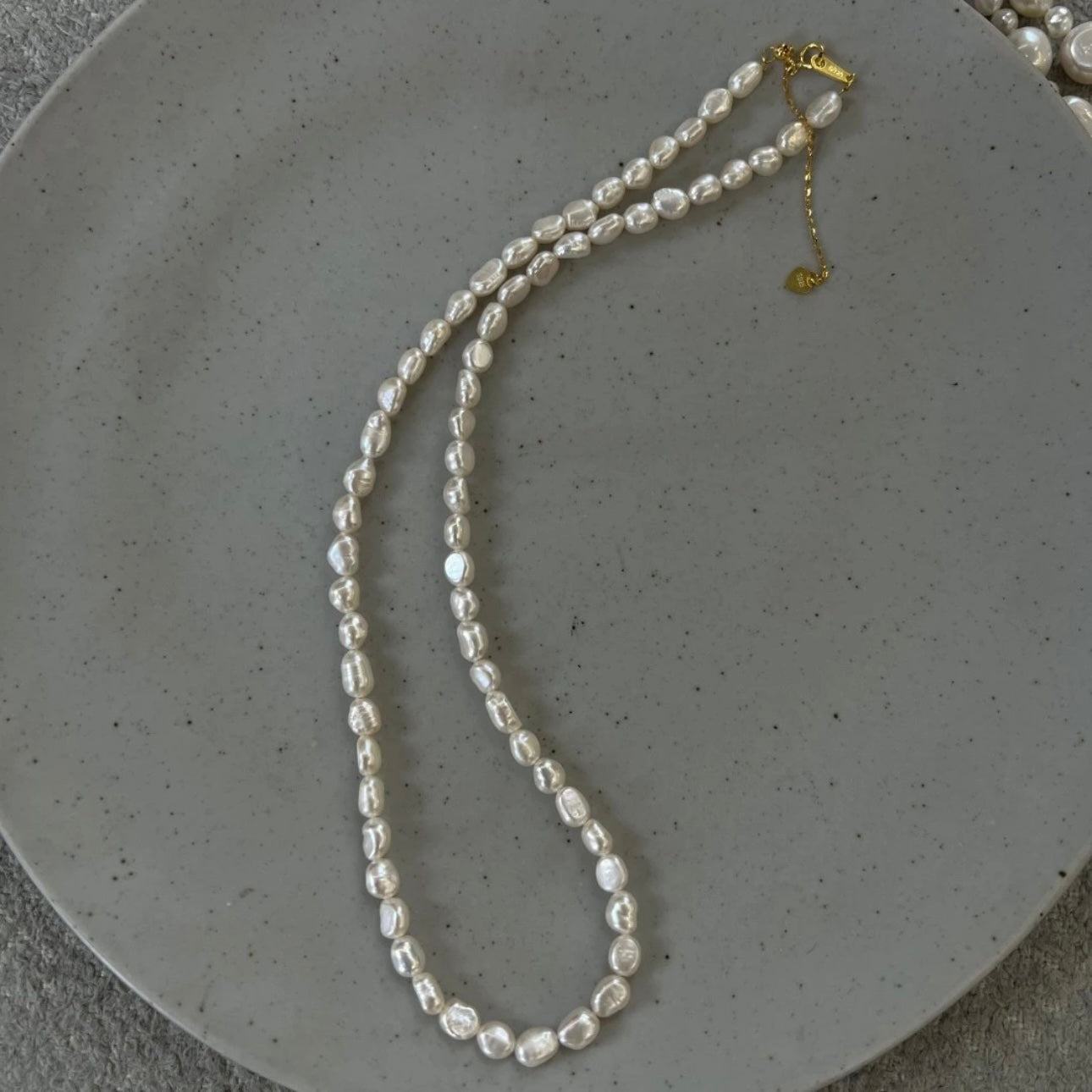 Natural Freshwater Pearl Necklace | Irregular 5mm Pearls with S925 Silver Clasp for Elegant Style