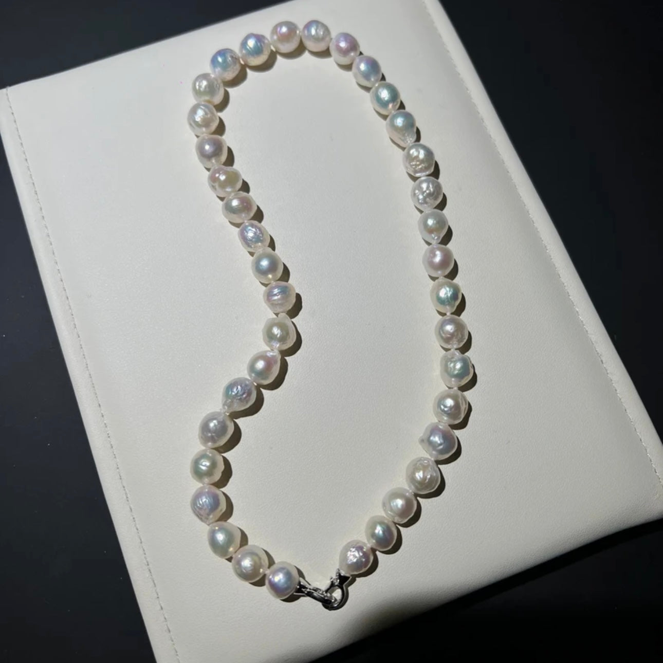 9-11mm Candy-Colored Wrinkled Baroque Pearls | Natural Freshwater Pearls Necklace