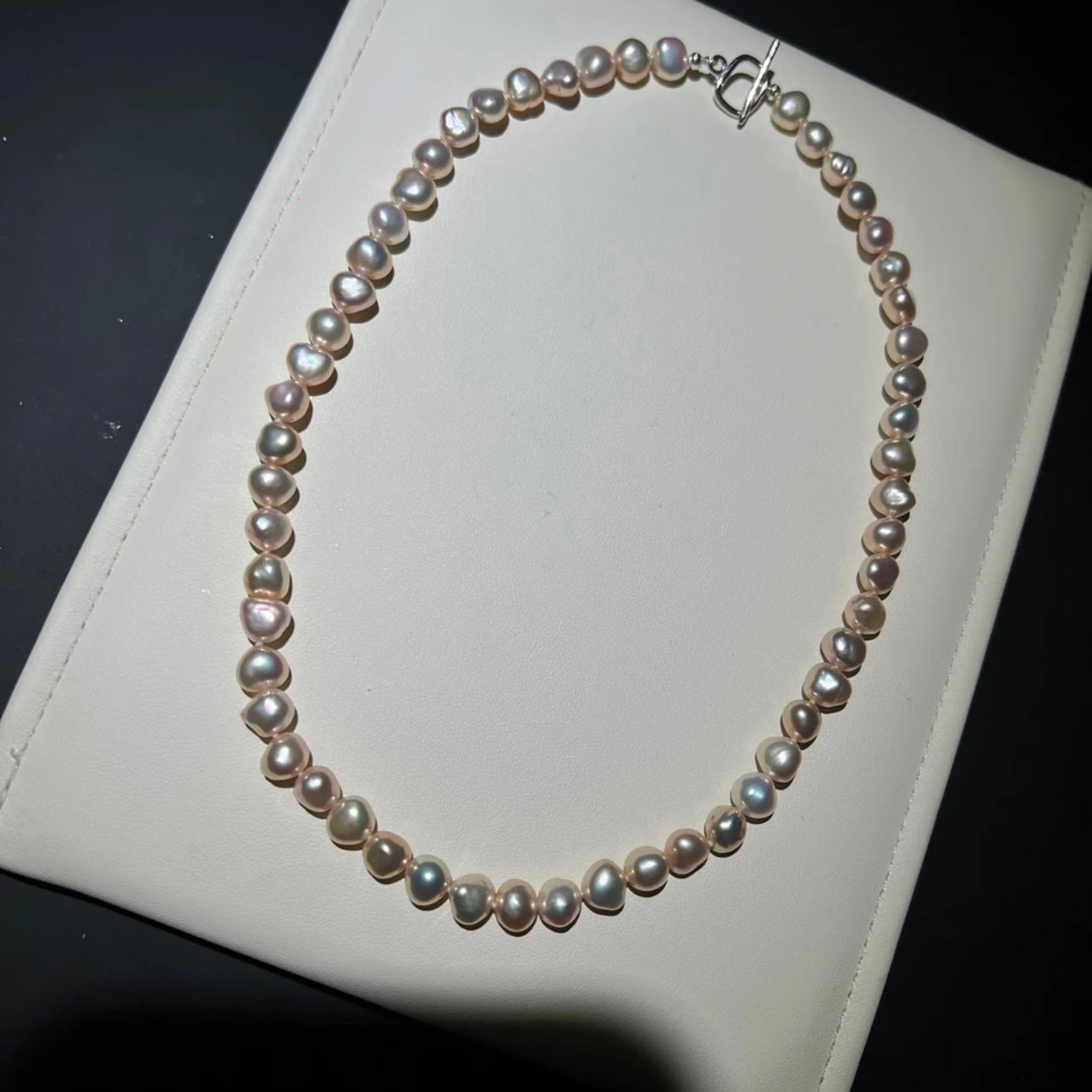 Candy-Colored Non-Nucleated Cultured Freshwater Pearl Necklace