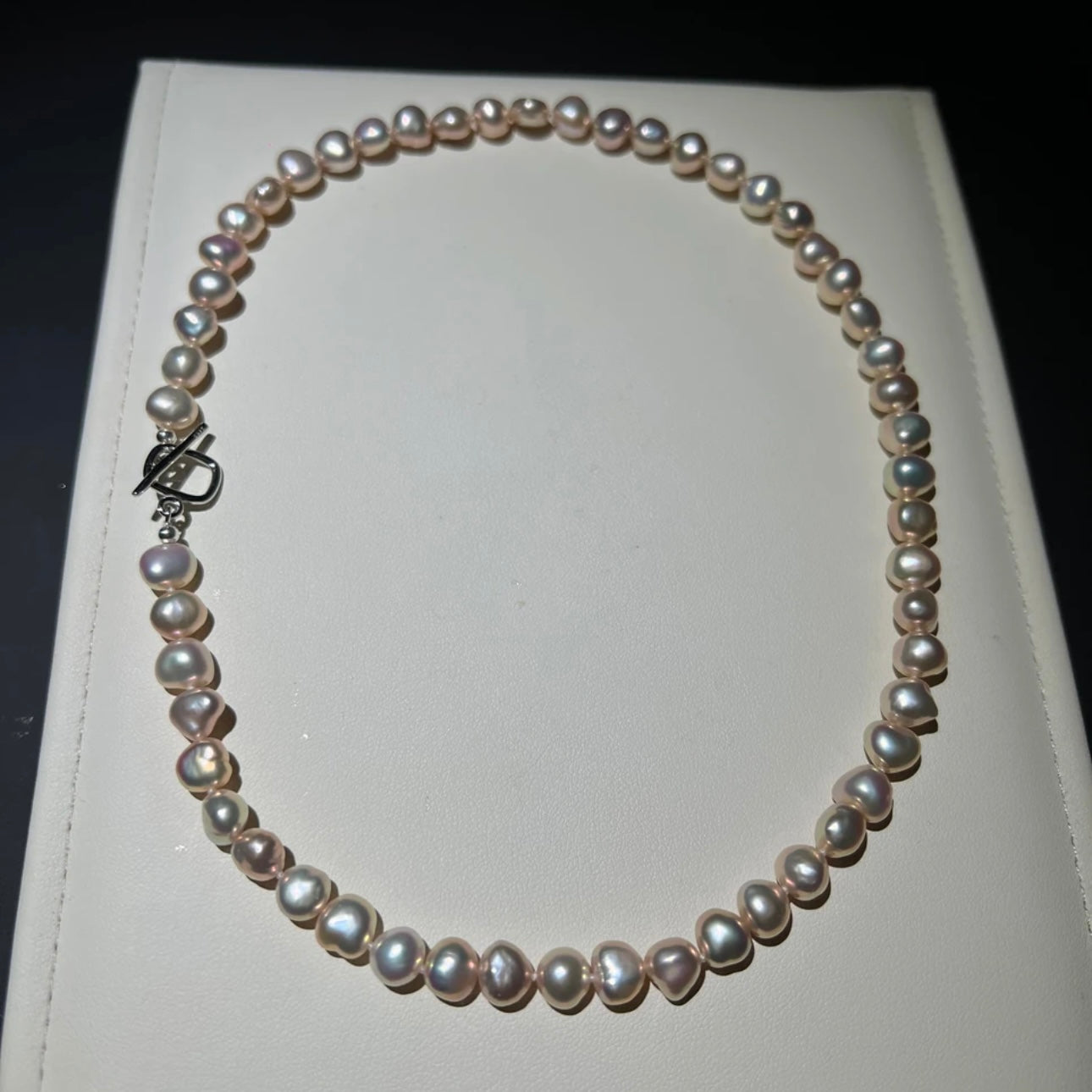 Candy-Colored Non-Nucleated Cultured Freshwater Pearl Necklace