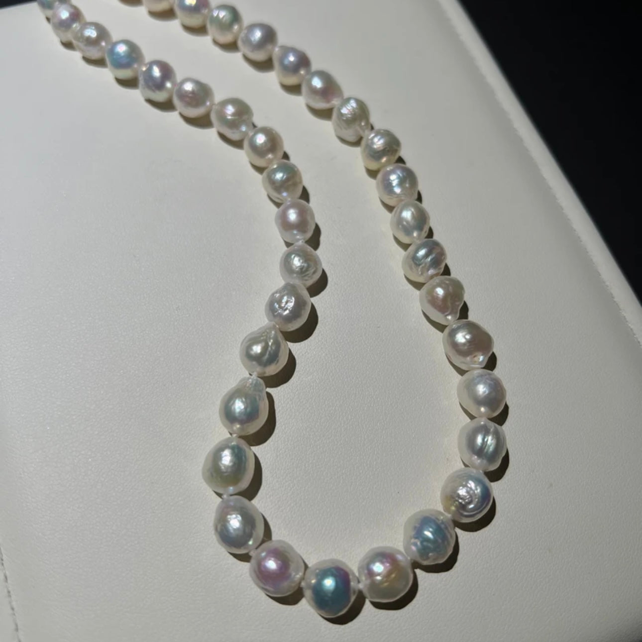 9-11mm Candy-Colored Wrinkled Baroque Pearls | Natural Freshwater Pearls Necklace