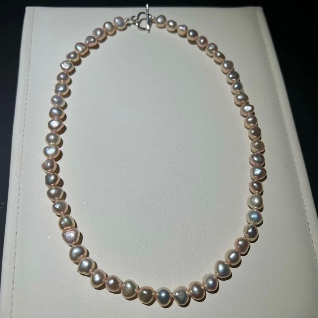 Candy-Colored Non-Nucleated Cultured Freshwater Pearl Necklace