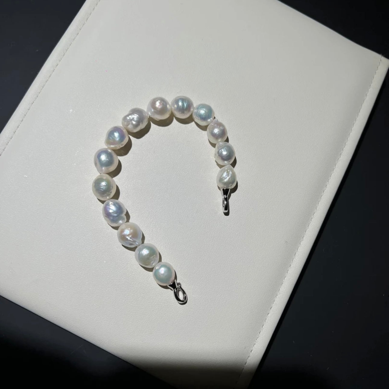 9-11mm Candy-Colored Wrinkled Baroque Pearls | Natural Freshwater Pearl Bracelet