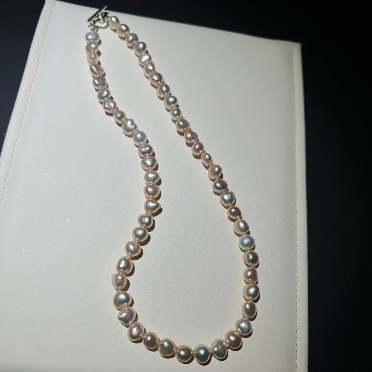 Candy-Colored Non-Nucleated Cultured Freshwater Pearl Necklace